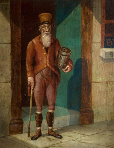 ジミー・ザ・ロックマンとして知られるジェームズ・ギドニーの肖像画、1782-1866年、[日付不明、19世紀初頭]。 作： Unbekannt