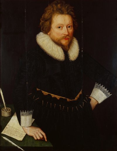 ジョン・フレッチャー1579-1625の肖像c。 1620 作： Unbekannt