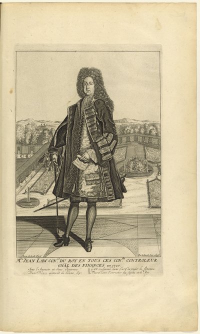 ジョン・ローの肖像1671-1729、1720。 作： Unbekannt