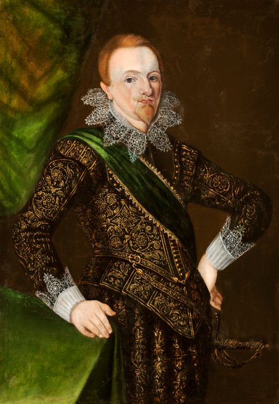 スウェーデンのジョンの肖像1589-1618、エステルゴルト公。 作： Unbekannt