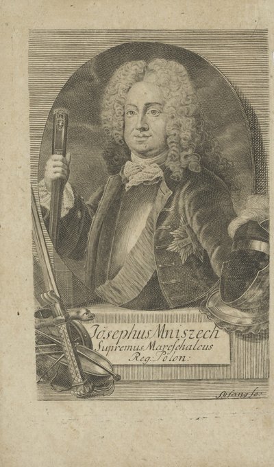 1734年以前のジョゼフワンダリンムニシェク1670〜1747の肖像画。 作： Unbekannt