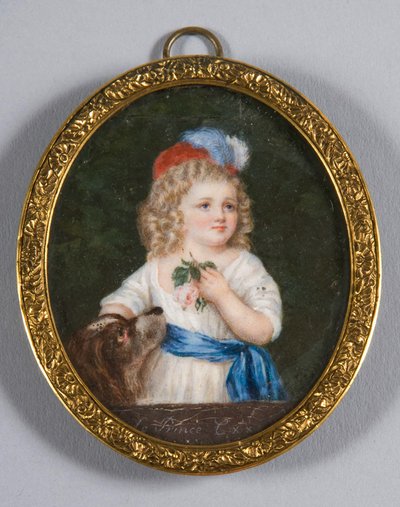 ルイシャルルの肖像画、フランスのロイヤル王子1785〜1795年、19世紀 作： Unbekannt
