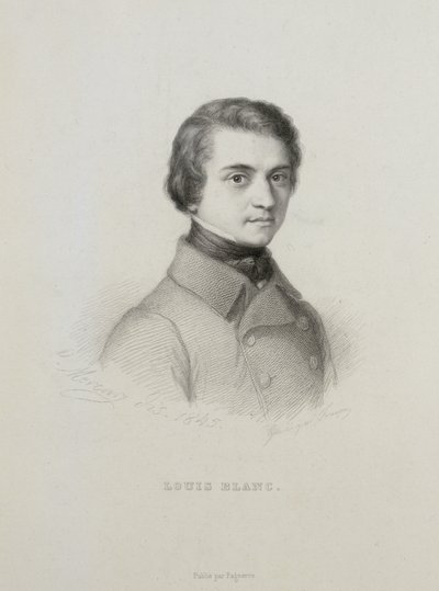 ルイ・ブランの肖像 1811-1882, 1845. 作： Unbekannt