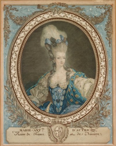 マリーアントワネットの肖像1755-1793、18世紀の後半.. 作： Unbekannt