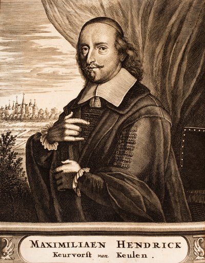 バイエルンのマクシミリアンヘンリーの肖像1621-1688、ケルン大司教、1675年。 作： Unbekannt