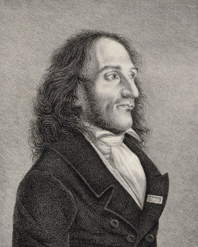 ニッコロ・パガニーニの肖像 1782-1840年、c. 1830年 作： Unbekannt