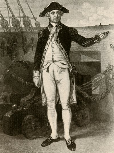 アメリカ合衆国海軍の提督、ポールジョーンズの肖像、c1780、1937。 作： Unbekannt