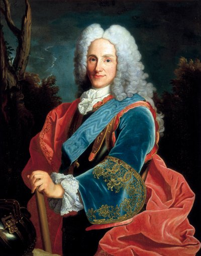 スペイン王フィリップ5世（1683～1746年）の肖像。無名の絵画、バロック美術。 作： Unbekannt
