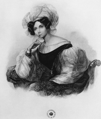 ジナイダ王女の肖像アレクサンドロフナヴォルコンスカヤ1792-1862 作： Unbekannt