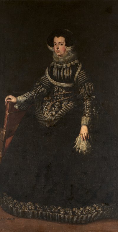 フランスのエリザベート王妃の肖像1602-1644、スペインの王妃配偶者 作： Unbekannt