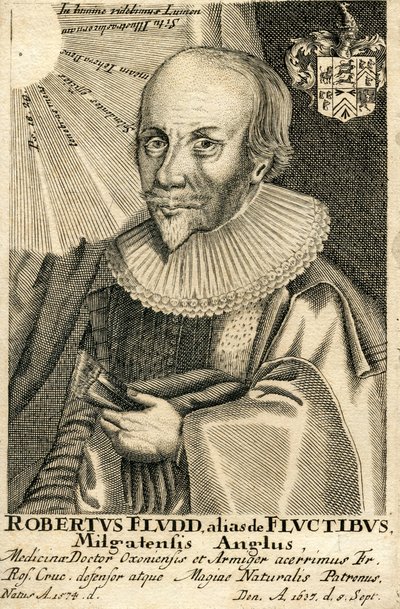 ロバート・フラッドの肖像1574-1637、17世紀 作： Unbekannt
