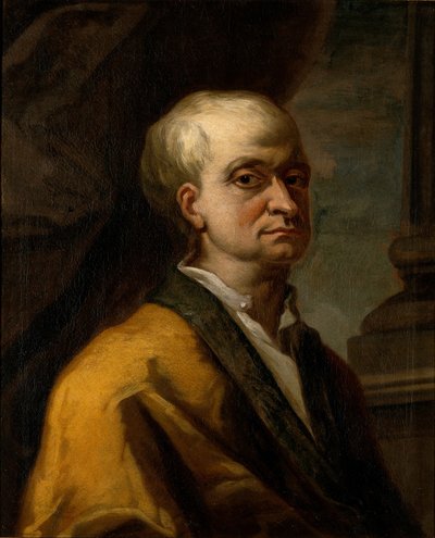 アイザック・ニュートンの肖像1642-1727、1710 作： Unbekannt