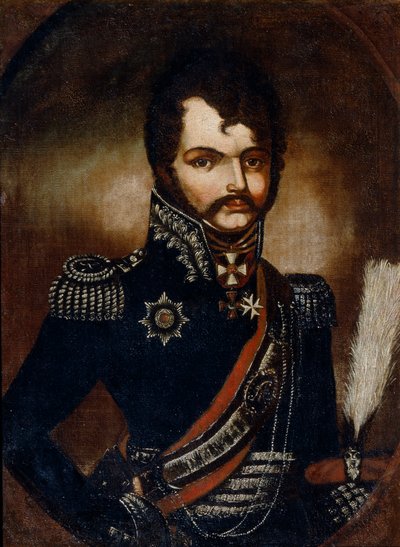 ヴァシーリー・オルロフ=デニソフの肖像1775-1843 作： Unbekannt