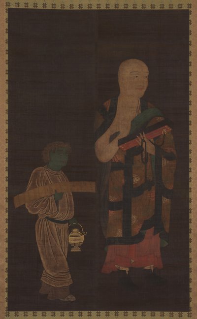 玄奘玄奘と従者の肖像、14世紀。 作： Unbekannt