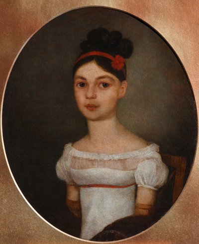 Yelizaveta Fyodorovna Ozerova、néeZagryazyskaya 1800-1885の肖像c。 1815 作： Unbekannt