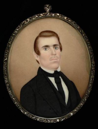 紳士の肖像、カリフォルニア州。 1850年。 作： Unbekannt