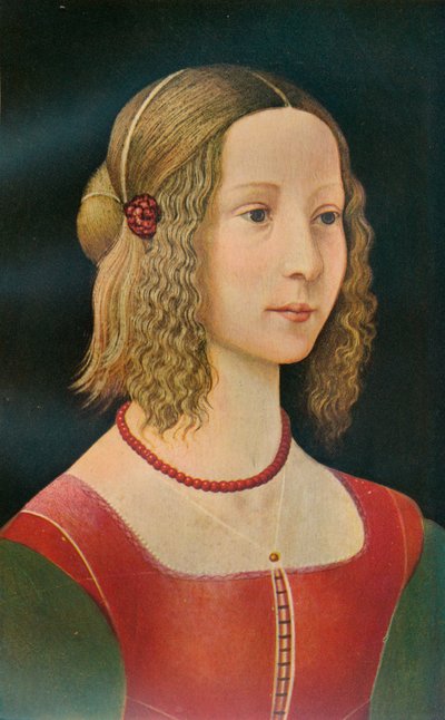少女の肖像、c1490、1911 作： Unbekannt