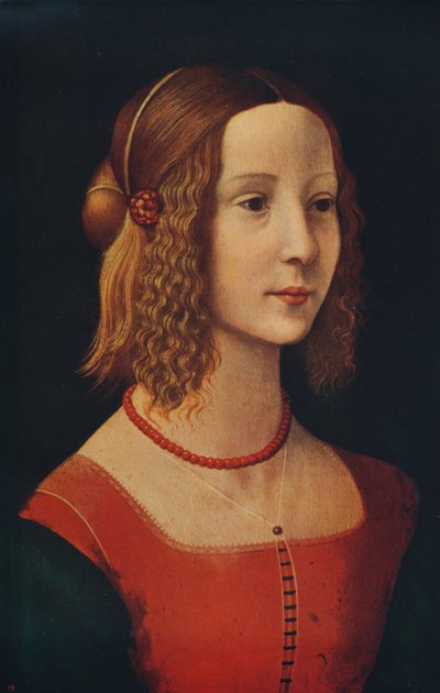 少女の肖像、c1490、c1915 作： Unbekannt