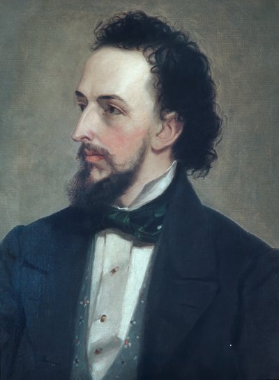 男の肖像、ca。 1850 作： Unbekannt