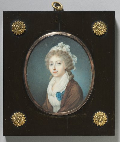貴婦人の肖像、c。 1795年。 作： Unbekannt