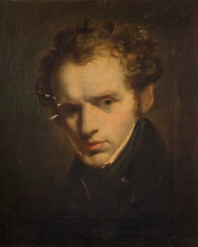 若い男の肖像、1840年。 作： Unbekannt