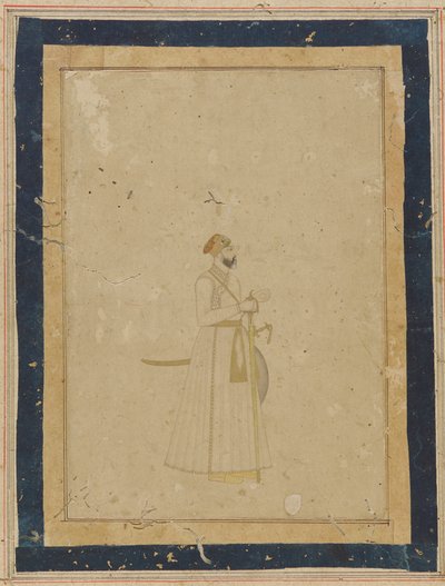 将校の肖像画、18 世紀初頭。 作： Unbekannt