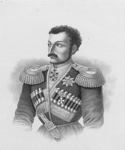 ニコライ・スレプツォフ少将18151851、1877年の肖像 作： Unbekannt