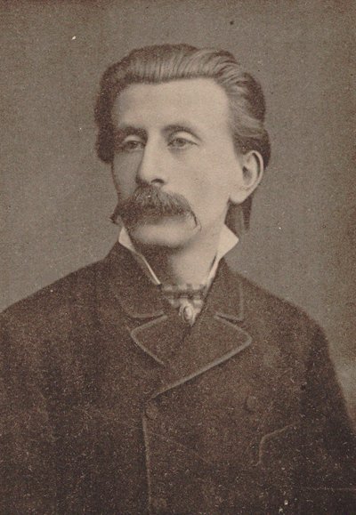 ピアニストで作曲家のモリッツ・モシュコフスキーの肖像、1854～1925年頃。 1886-1890。 作： Unbekannt