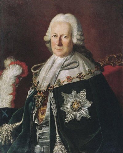 提督Semyon Ivanovich Mordvinov 1701-1777の肖像、カール・ルートヴィヒ・クリスティネック、1771年 作： Unbekannt