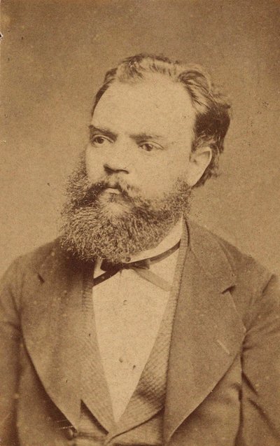 作曲家アントニン・ドヴォルザークの肖像 1841-1904年、c. 1880年。 作： Unbekannt