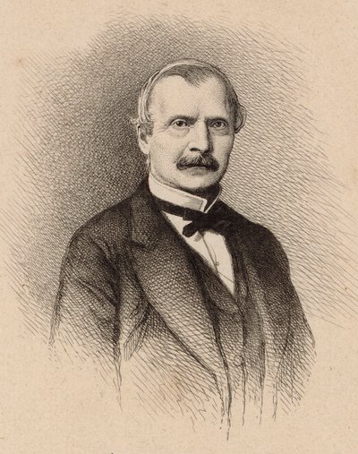 作曲家オーギュスト・メルメの肖像 1810-1889, 1876. 作： Unbekannt