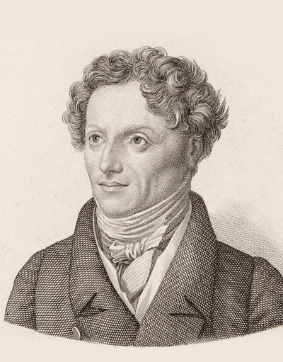 作曲家Francesco Morlacchi 1784-1841の肖像。 作： Unbekannt