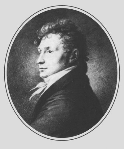 作曲家フリードリヒ・クーラウの肖像1786-1832、19世紀初頭。 作： Unbekannt