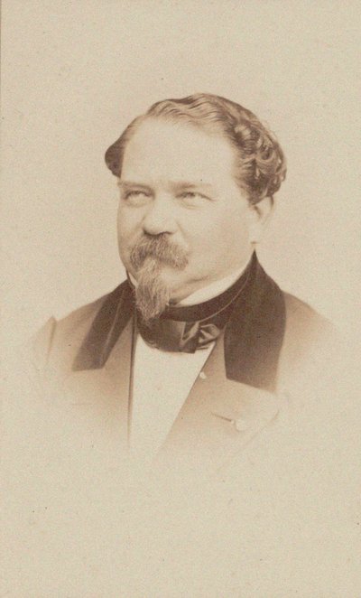 作曲家Jean-Georges Kastner 1810-1867の肖像。 作： Unbekannt