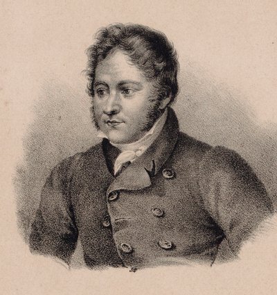 作曲家 Johann Bernhard Logier 1777-1846 の肖像。 作： Unbekannt