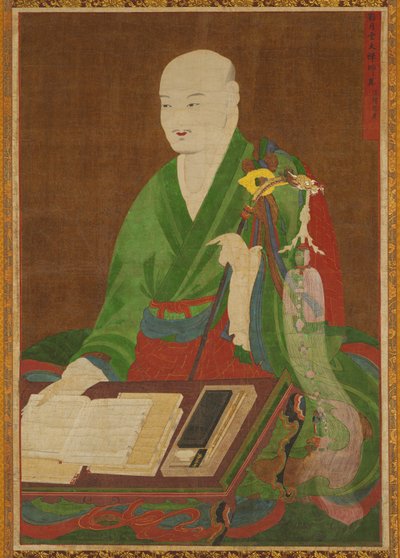 1700年代の偉大な師、ヨンウォルダン・ウンジンの肖像。 作： Unbekannt