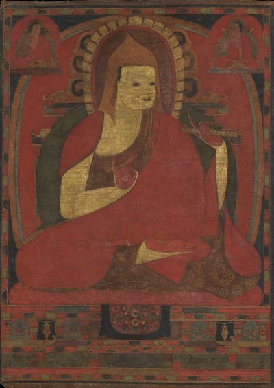 12世紀初頭から12世紀半ばまでのインドの修道士アティシャの肖像画。 作： Unbekannt