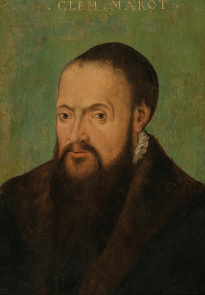 詩人クレマン・マロの肖像 1496-1544年 16世紀前半の作品 作： Unbekannt
