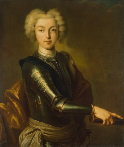 ロシアの皇帝ピーター2世の肖像1715-1730、18世紀 作： Unbekannt