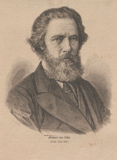芸術家ミハーイ・ジシーの肖像 1827-1906年 1877年 作： Unbekannt