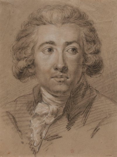 作曲家André Ernest Modeste Grétry 1741-1813（18世紀後半）の肖像。 作： Unbekannt