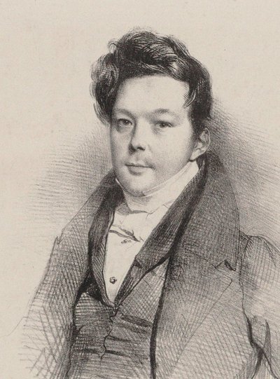 作曲家オーギュスト・マチュー・パンセロンの肖像 1796-1859, 1820. 作： Unbekannt