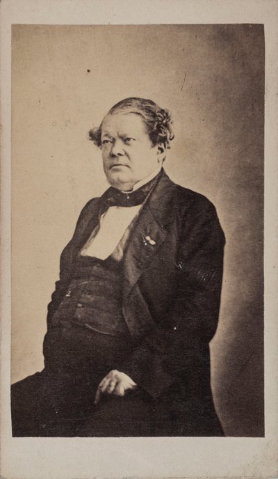 作曲家Auguste-Mathieu Panseron 1796-1859の肖像（1855年頃）。 作： Unbekannt