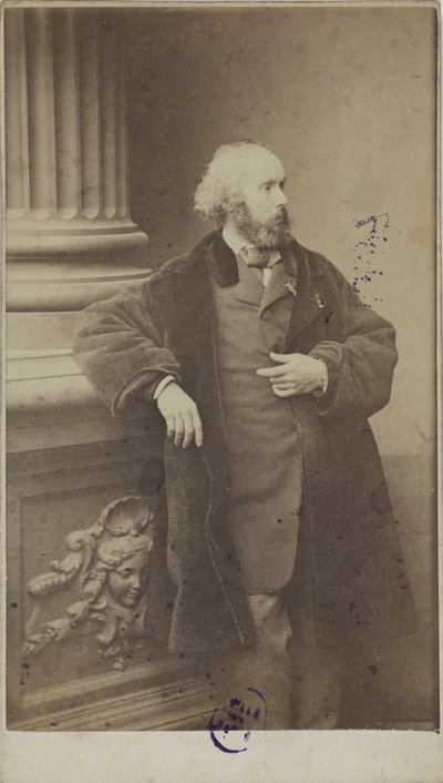 作曲家Félicien David（1810-1876）の肖像（1861年）。 作： Unbekannt