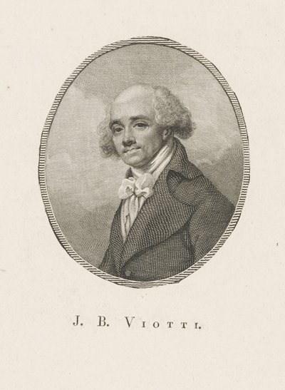 作曲家ジョヴァンニ・バッティスタ・ヴィオッティ1755-1824の肖像、c。 1800。 作： Unbekannt