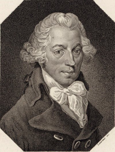作曲家イグナス・プレイエルの肖像画（1757～1831年）。 作： Unbekannt