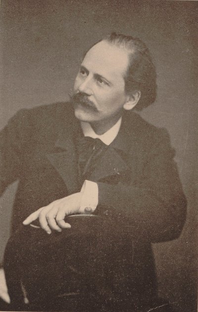 作曲家ジュール・マスネの肖像画（1842～1912年）。 作： Unbekannt