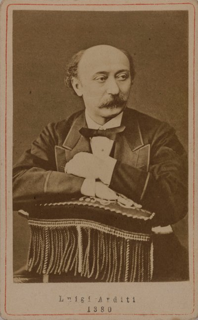 作曲家ルイジ・アルディティ（1822-1903）の肖像（1880年）。 作： Unbekannt