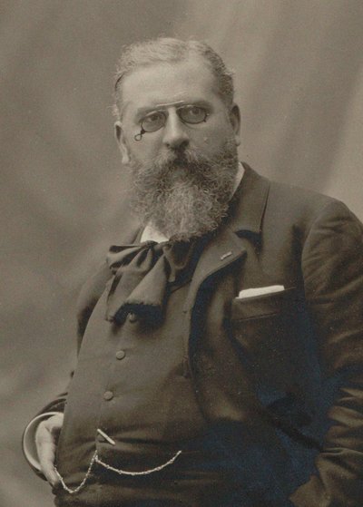 作曲家ラウル・プーニョの肖像 1852-1914年、c. 1900～1910年。 作： Unbekannt