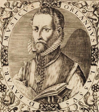 作曲家ローランド・デ・ラッソス1532-1594の肖像。 作： Unbekannt